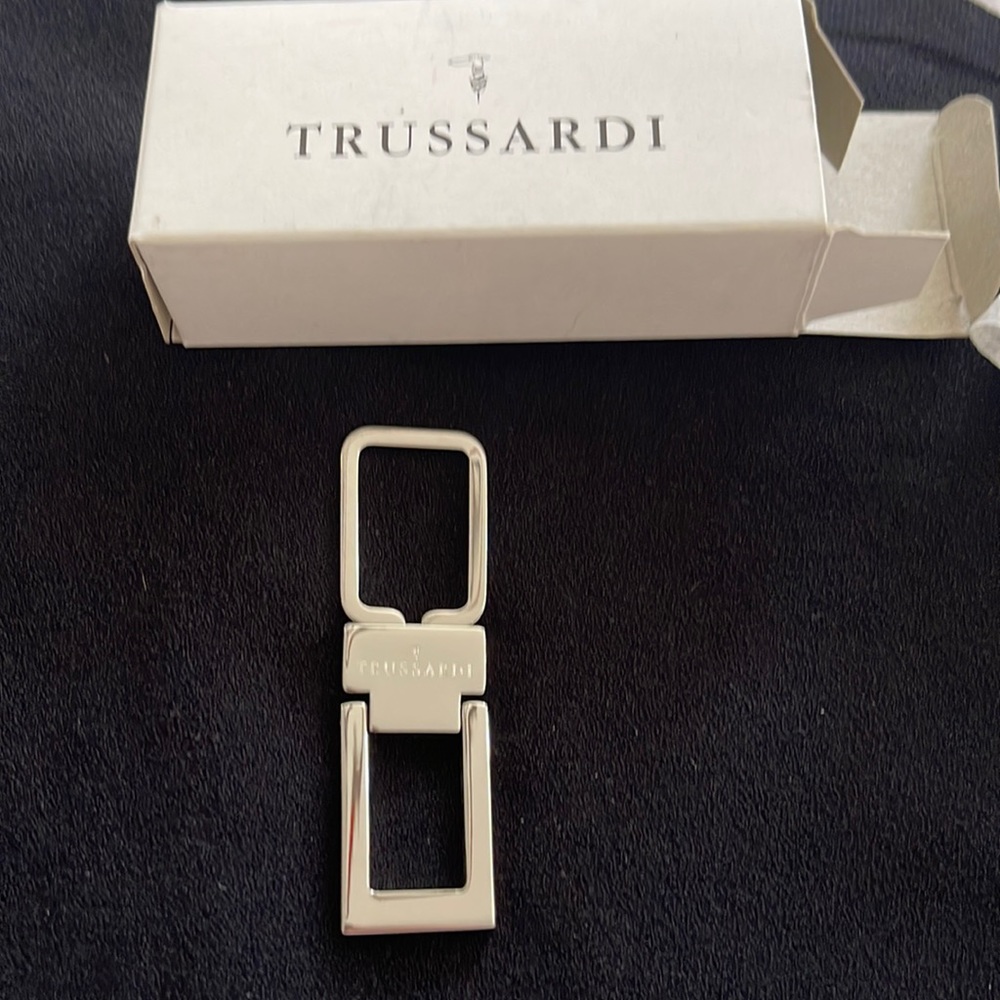 NWT! New in box. Trussardi key chain Made in Italy